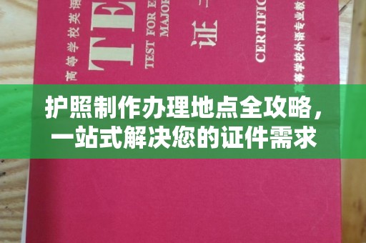 莞城护照制作办理地点全攻略，一站式解决您的证件需求