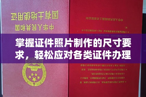 莞城掌握证件照片制作的尺寸要求，轻松应对各类证件办理