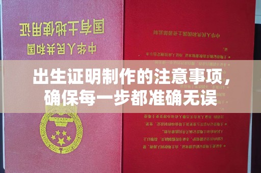 莞城出生证明制作的注意事项，确保每一步都准确无误
