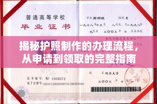 莞城揭秘护照制作的办理流程，从申请到领取的完整指南