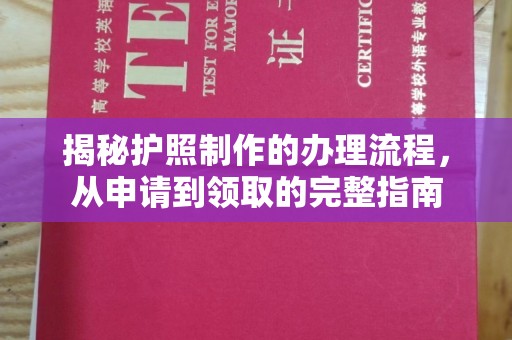 莞城揭秘护照制作的办理流程，从申请到领取的完整指南