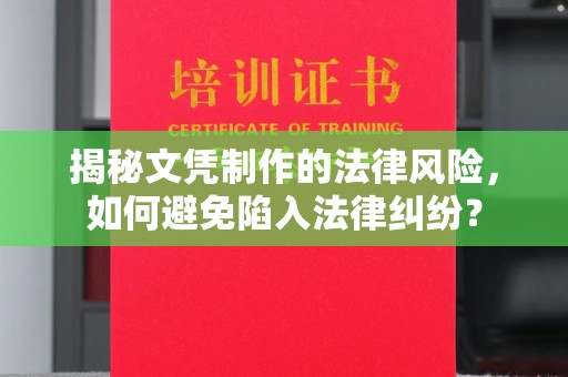 莞城揭秘文凭制作的法律风险，如何避免陷入法律纠纷？