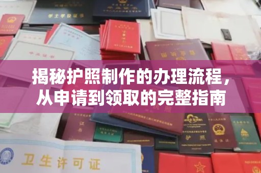 莞城揭秘护照制作的办理流程，从申请到领取的完整指南