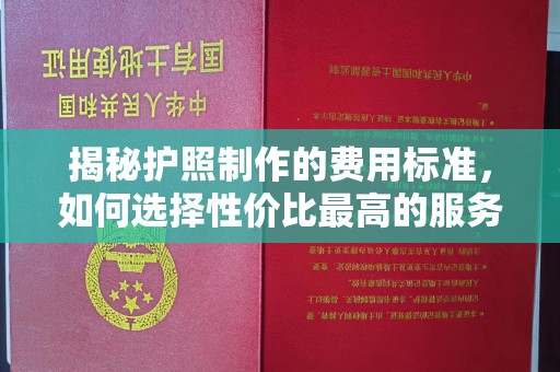 莞城揭秘护照制作的费用标准，如何选择性价比最高的服务？